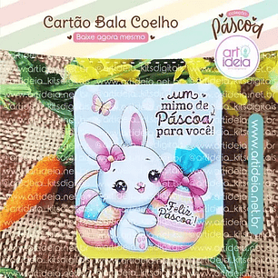 arquivo digital Card Páscoa Balinha Coelho (arquivo em PDF)