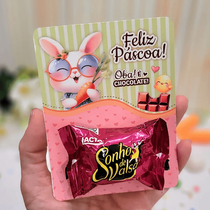 Arquivo de Corte Card Páscoa Bombom 1