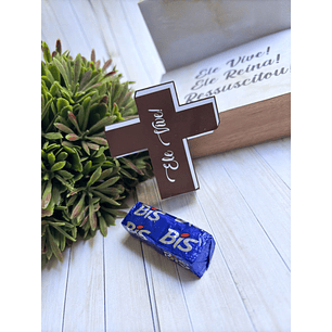 arquivo digital Card Páscoa Cruz Chocolate Bís (arquivo em PDF)