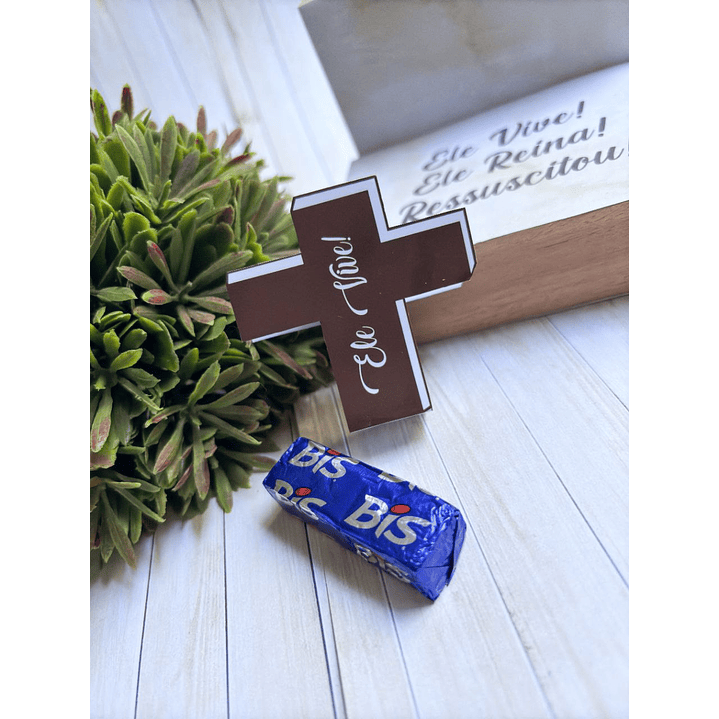 arquivo digital Card Páscoa Cruz Chocolate Bís (arquivo em PDF) 1
