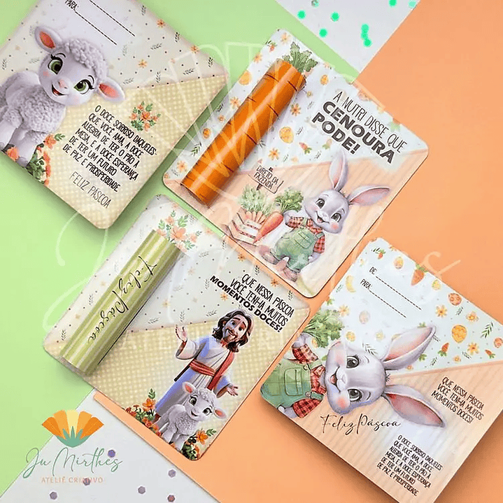 Arquivo de Corte Card Páscoa Cenoura 1