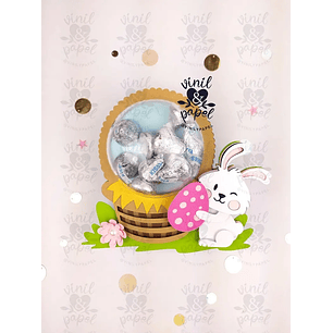 Arquivo de Corte Blister Páscoa Coelho