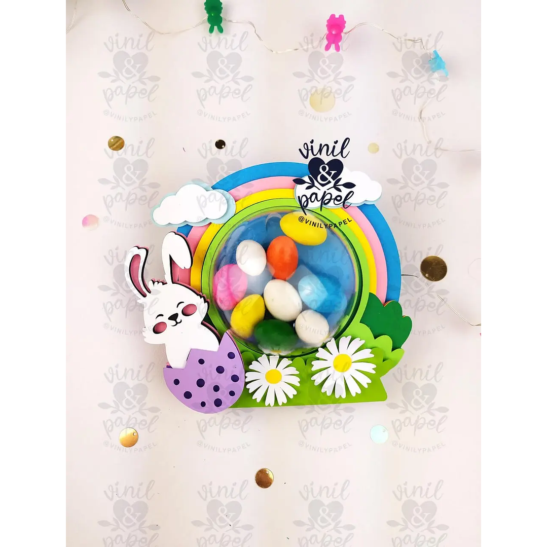 Arquivo de Corte Blister Páscoa Coelho 1