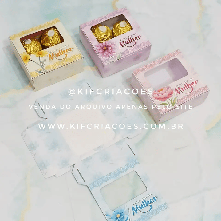 Arquivo Digital Caixa de Brigadeiro dia Internacional da Mulher  1