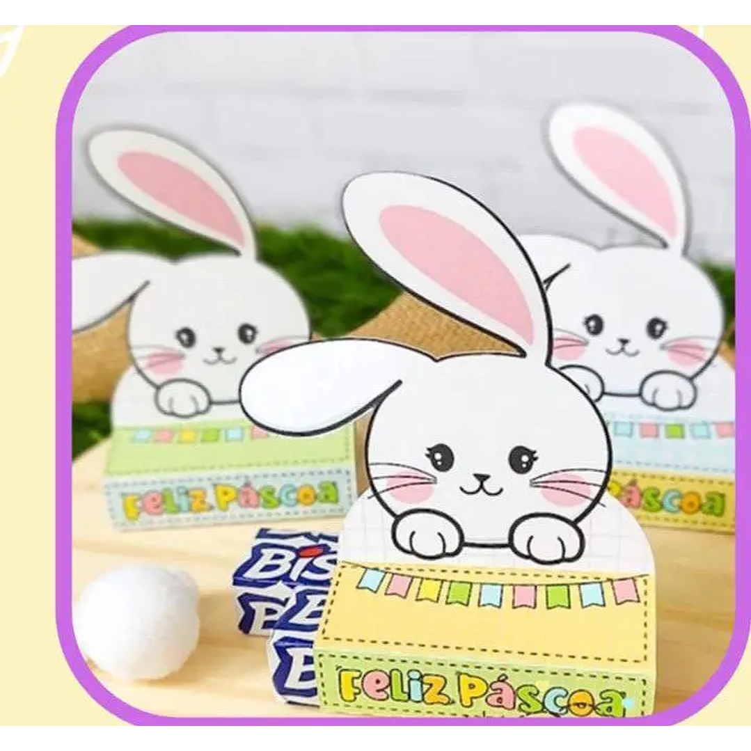 Arquivo de Corte Card Páscoa Coelho Bís 1