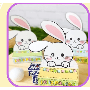 Arquivo de Corte Card Páscoa Coelho Bís