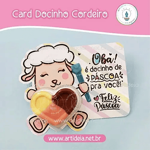 Arquivo de Corte Card Páscoa Ovelha