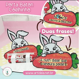 Arquivo de Corte Card Páscoa Porta Bombom Coelinho