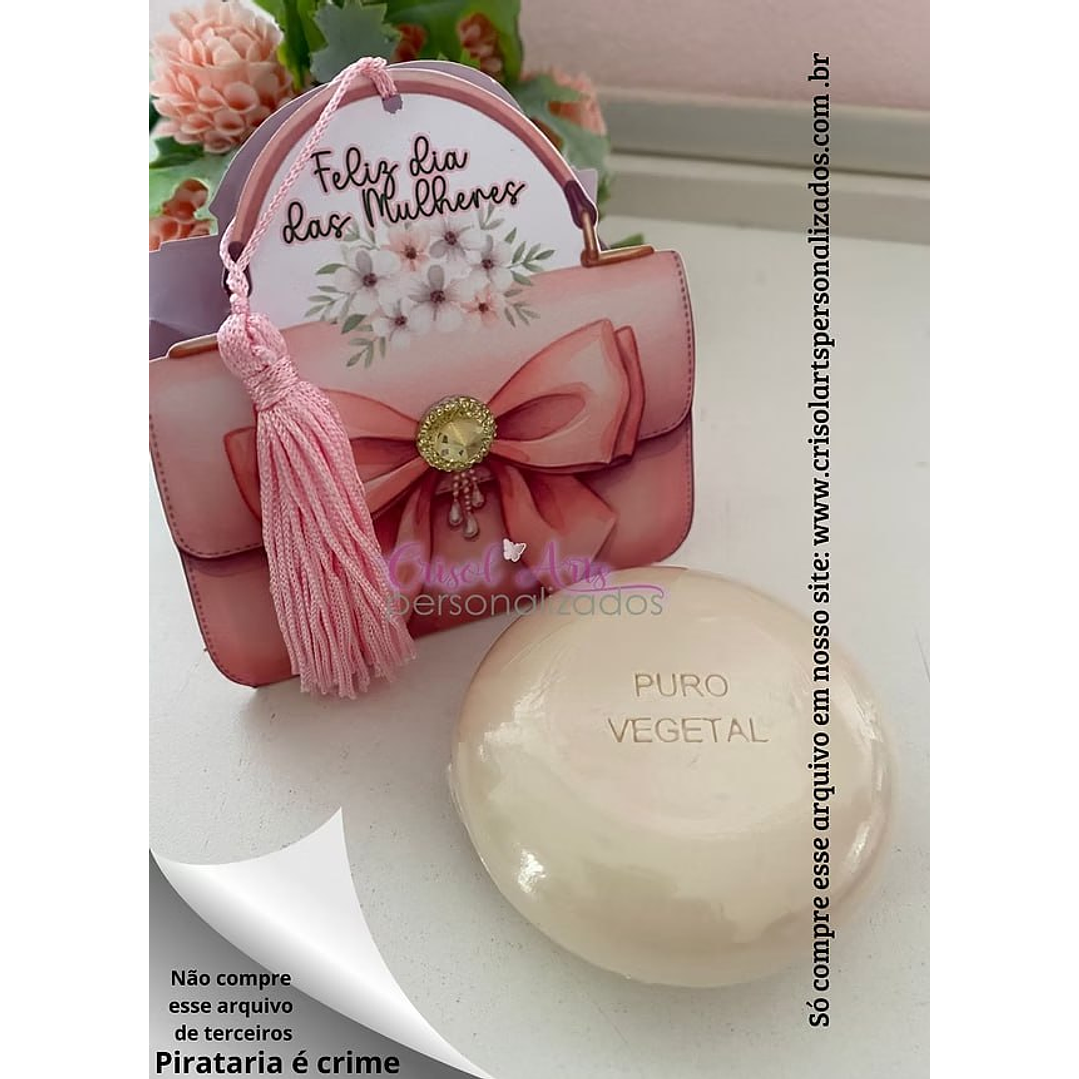 Arquivo Digital Caixa Sabonete dia Internacional da Mulher (Arquivo em PDF e PNG) 1