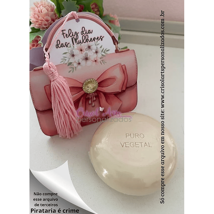 Arquivo Digital Caixa Sabonete dia Internacional da Mulher (Arquivo em PDF e PNG) 1