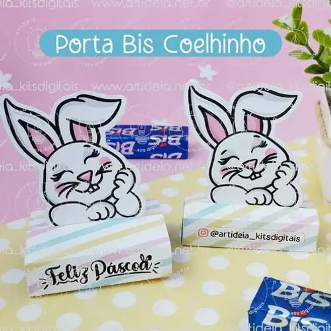 Arquivo de Corte Porta Bís Coelhinho Páscoa 1