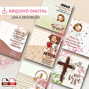 arquivo digital Card Páscoa Cristã  (arquivo em PDF e PNG)