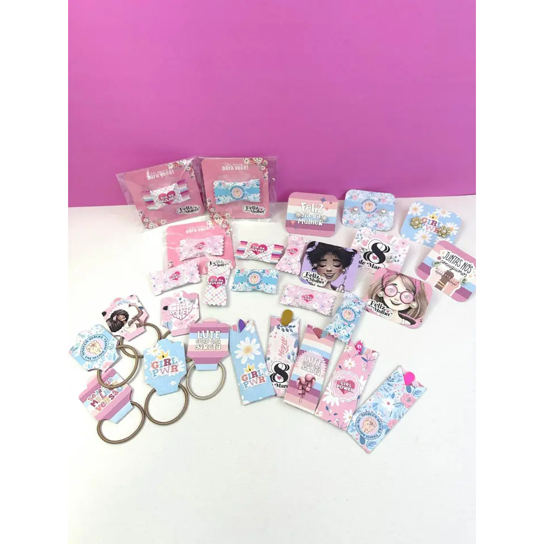 Arquivo Digital Kit dia Internacional da Mulher (Arquivo em PDF e PNG) 1