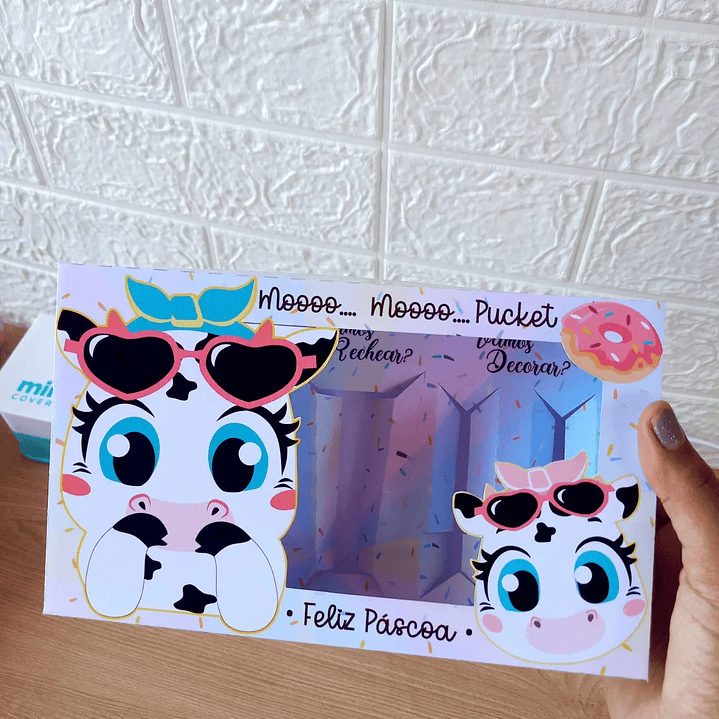 Caixa de Ovo de Colher Pucket Vaquinha 1