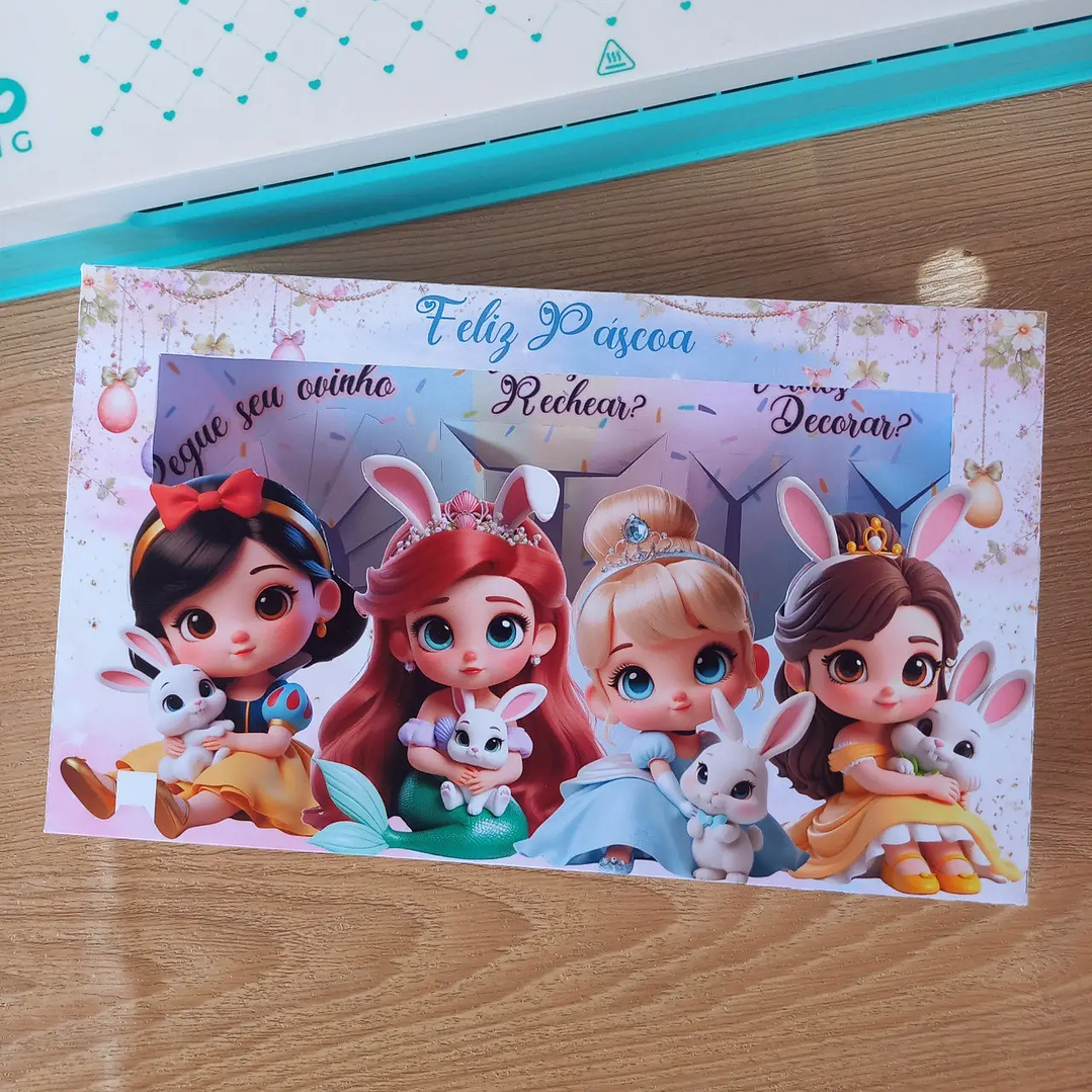 Caixa de Ovo de Colher Princesas Disney 1