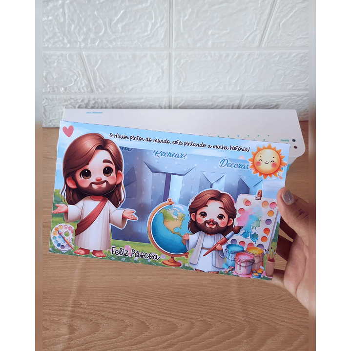 Caixa de Ovo de Colher Páscoa Cristã 1