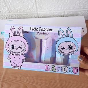 Caixa de Ovo de Colher Labubu