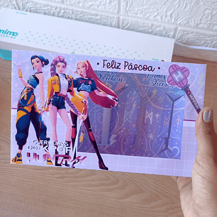 Caixa de Ovo de Colher Guerreiras do K-Pop