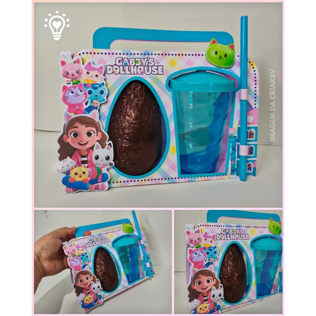 Arquivo De Corte Porta Ovos de Páscoa E Copo Twister 1