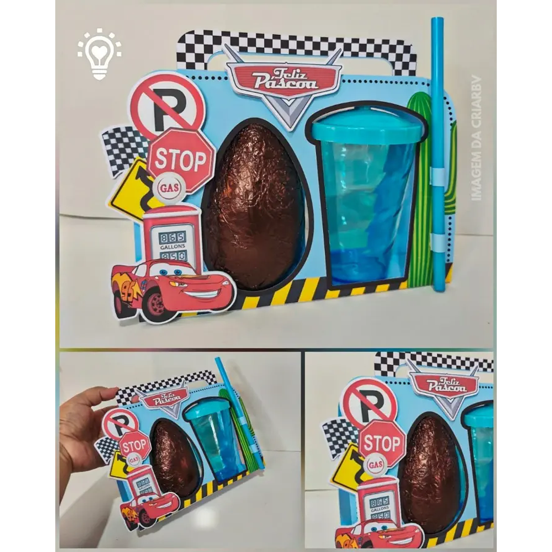 Arquivo De Corte Porta Ovos de Páscoa E Copo Twister 1