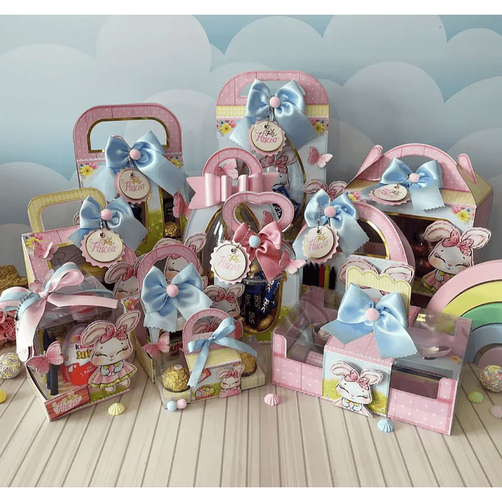 Arquivo de Corte Kit Pascoa Rosa 1