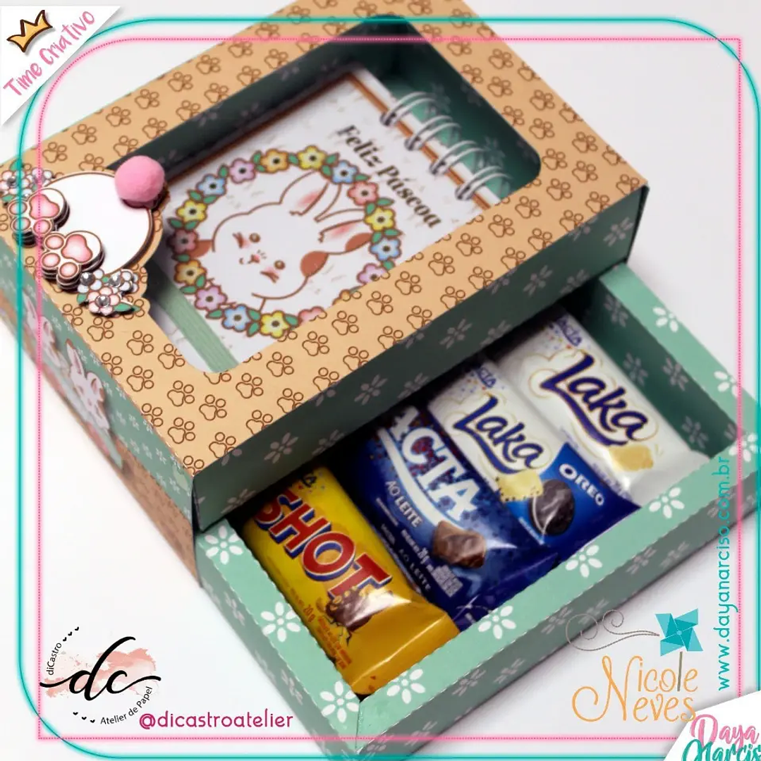 Arquivo Digital Caixa Pascoa (Arquivo em PDF, DXF e SVG) 1