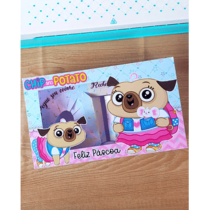 Caixa de Ovo de Colher Chip e Potato