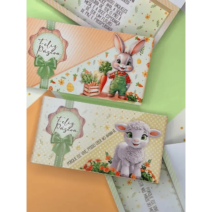 Arquivo de Corte Páscoa Porta Barra de Chocolate 1