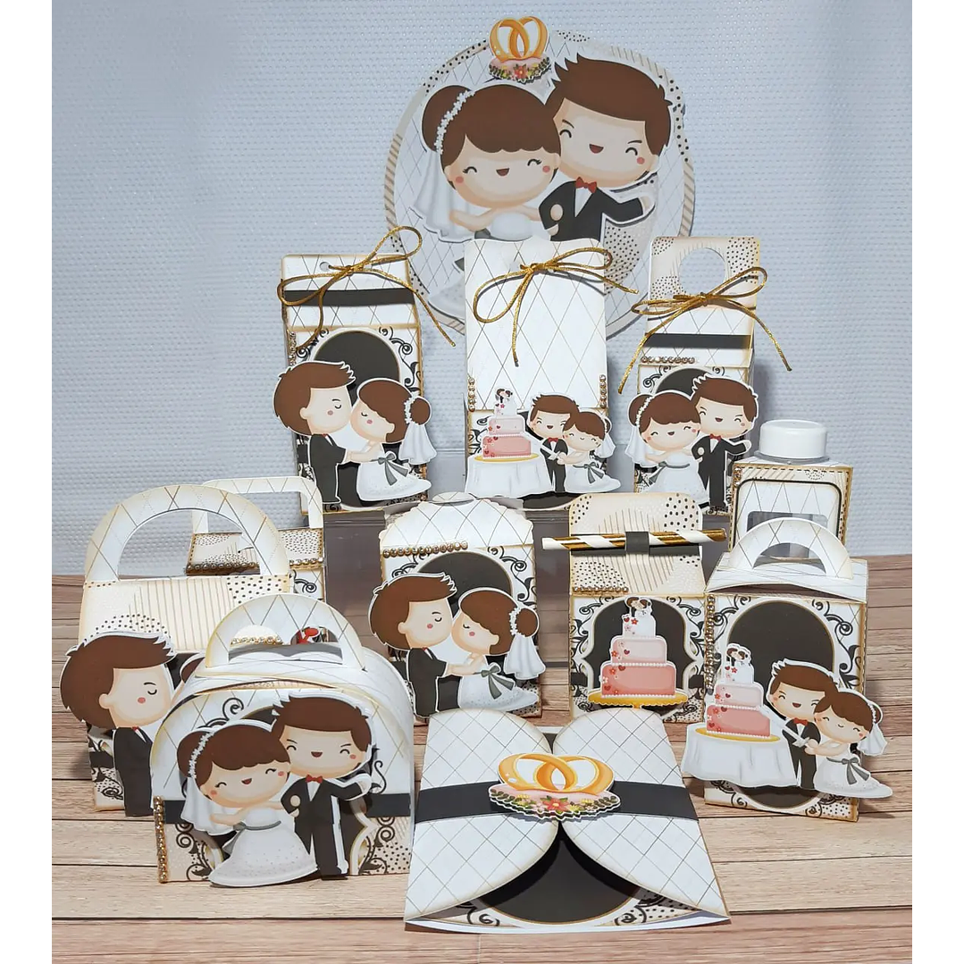 Arquivo de Corte Casamento Cute 1