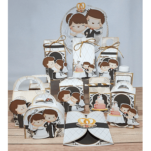 Arquivo de Corte Casamento Cute