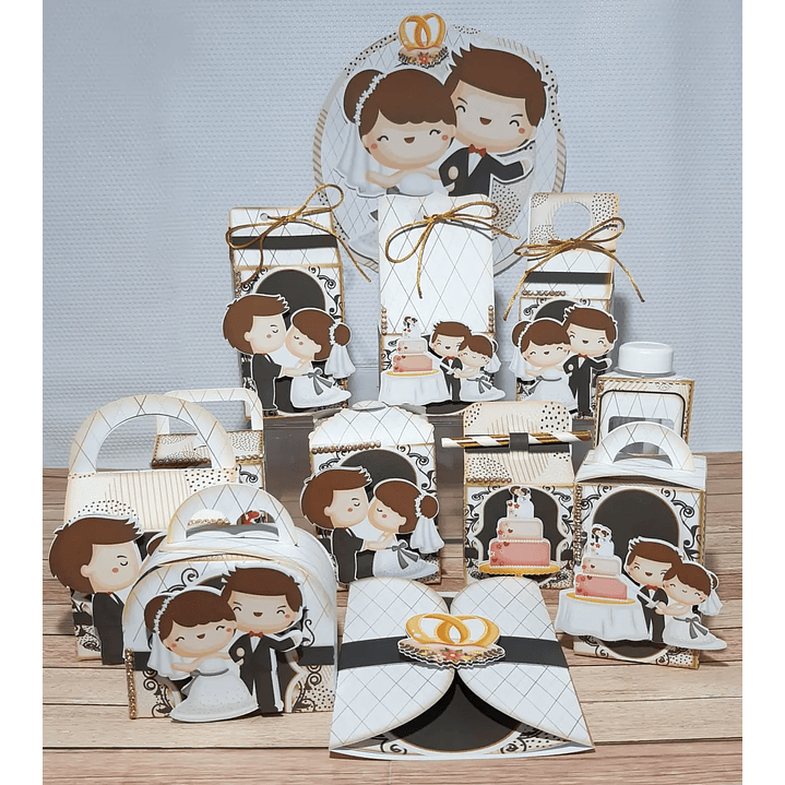 Arquivo de Corte Casamento Cute 1