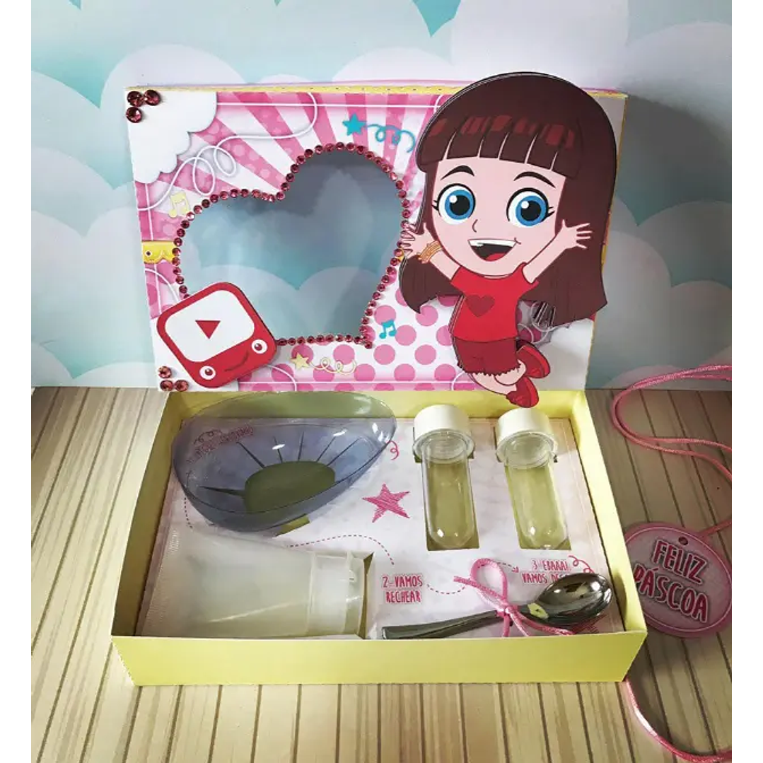 Arquivo de Corte Porta Ovo de Pascoa Luccas Neto Menina 1