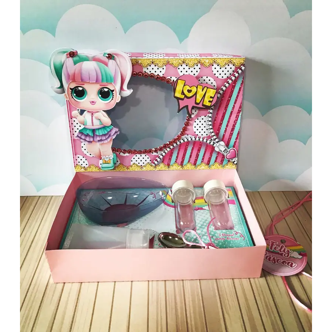 Arquivo de Corte Porta Ovo de Pascoa LOL 1