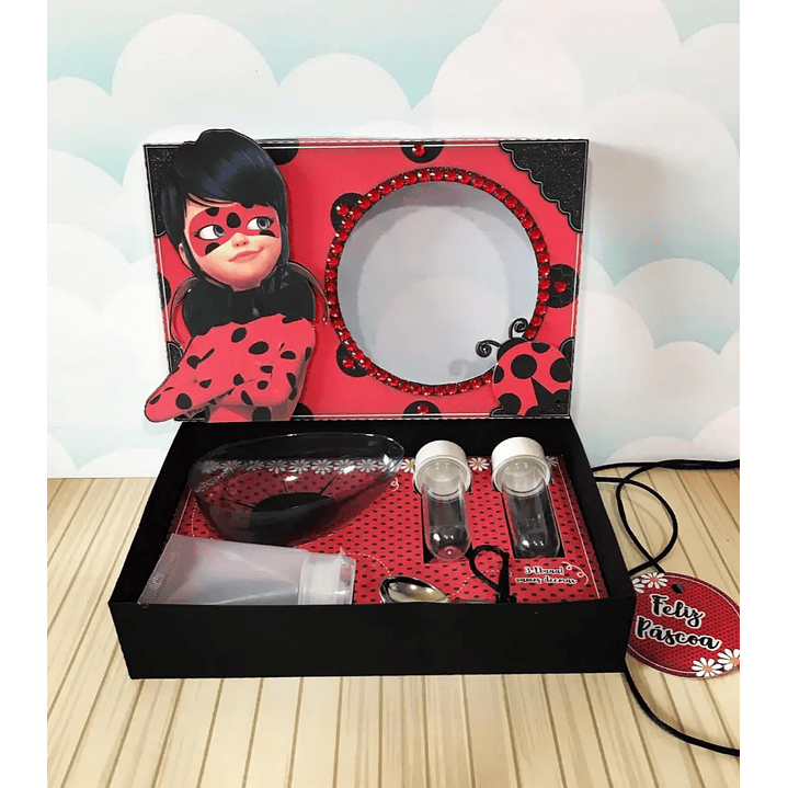 Arquivo de Corte Porta Ovo de Pascoa Lady Bug 1