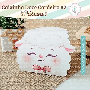 Arquivo de Corte Páscoa Caixinha Doce Cordeiro