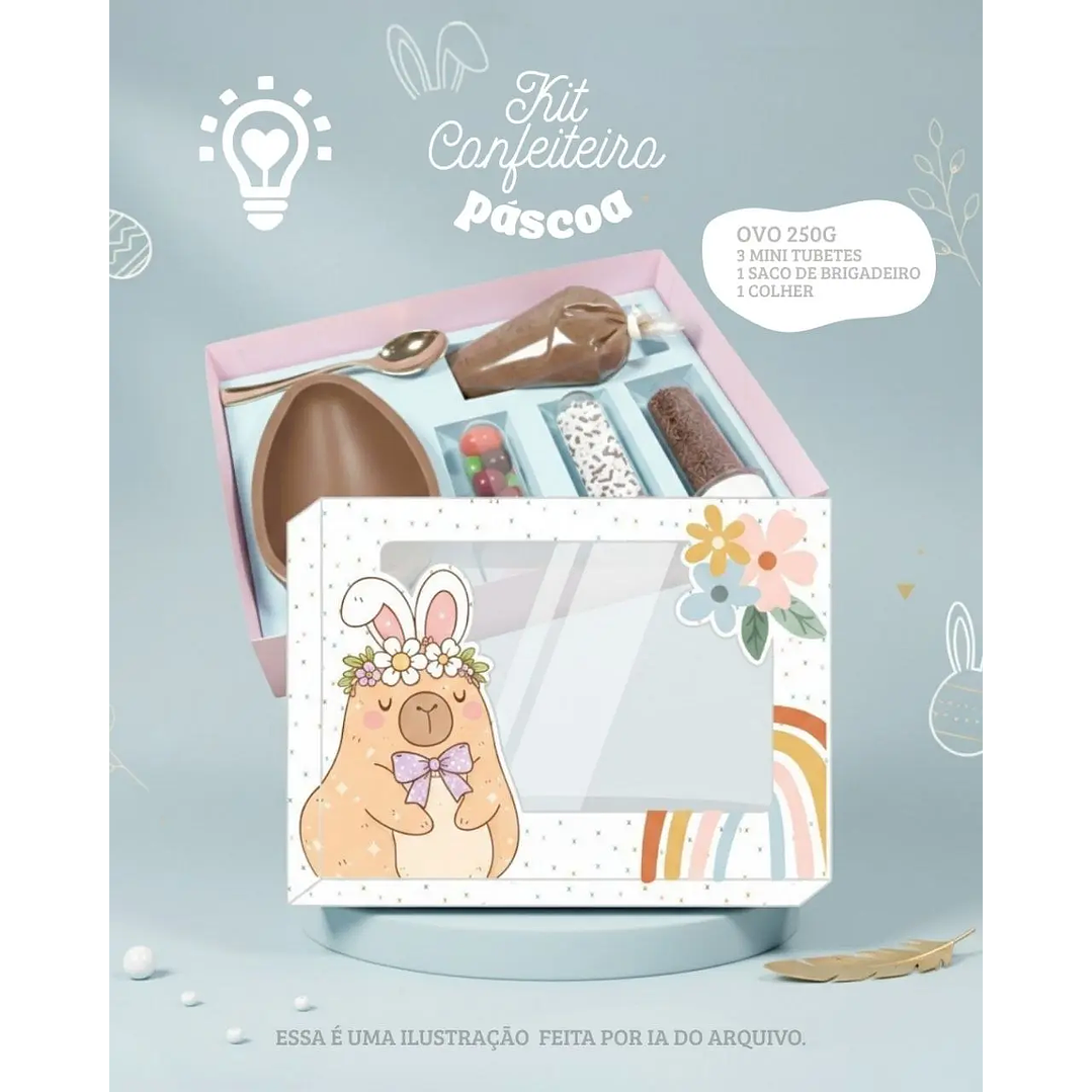 Caixa de Ovo  Capivara Páscoa 1