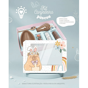 Caixa de Ovo  Capivara Páscoa