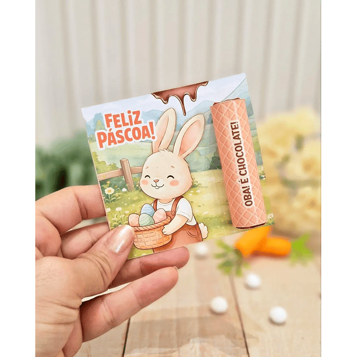 Arquivo de Corte Card Baton  Páscoa 1