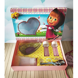 Arquivo de Corte Porta Ovo de Pascoa Marsha e o Urso