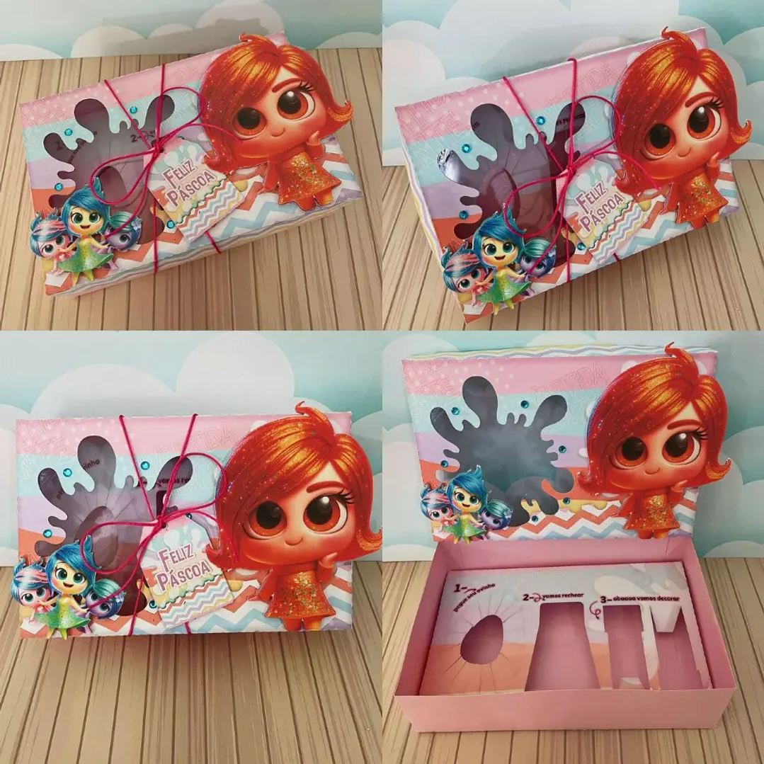 Arquivo de Corte Porta Ovo de Pascoa Divertidamente 1