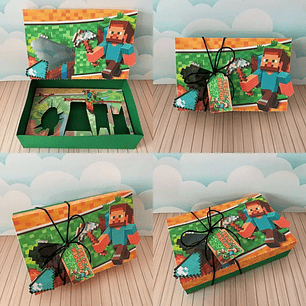 Arquivo de Corte Porta Ovo de Pascoa Minecraft 