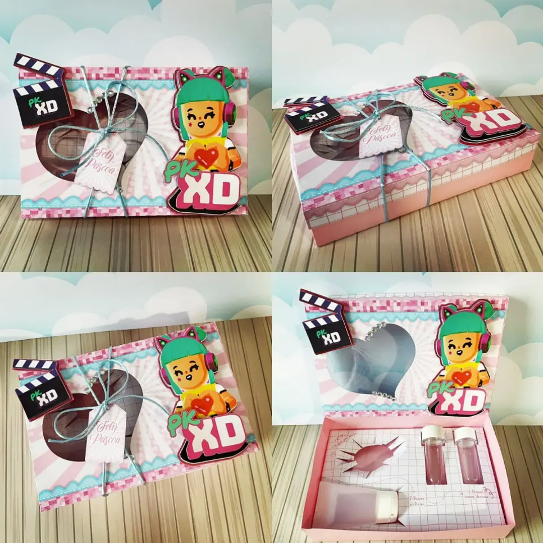 Arquivo de Corte Porta Ovo de Pascoa PKXD Menina  1