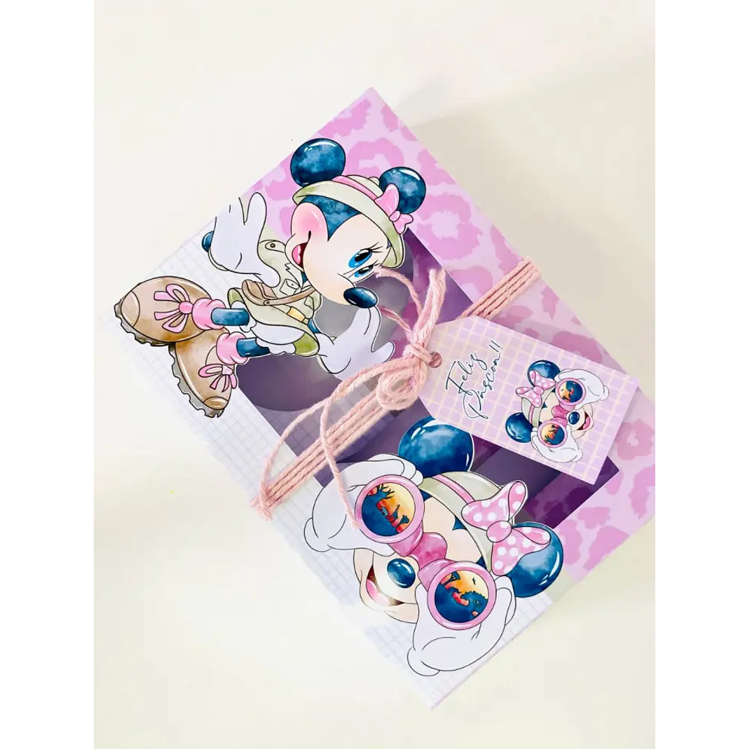 Arquivo de Corte Porta Ovo de Pascoa Minnie Safari  1