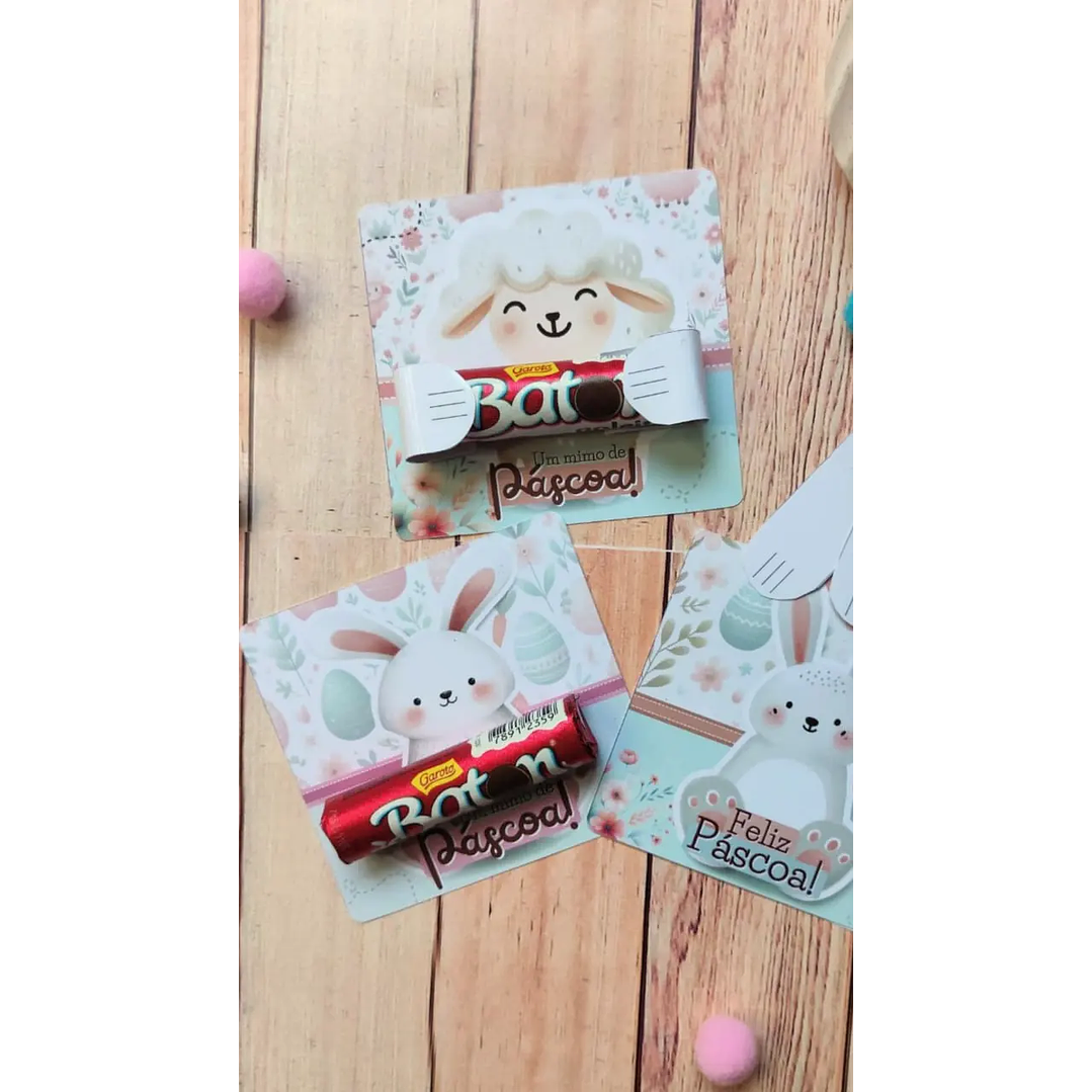 Arquivo de Corte Páscoa Card Abracinhos 1