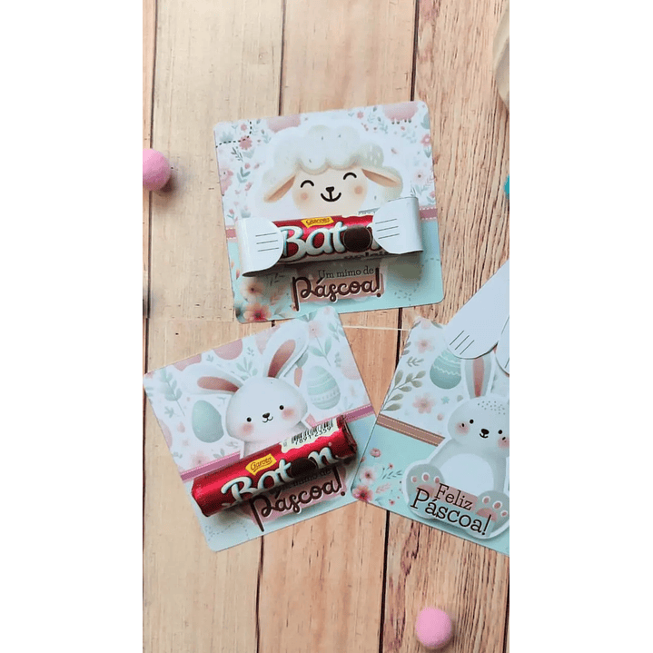 Arquivo de Corte Páscoa Card Abracinhos 1