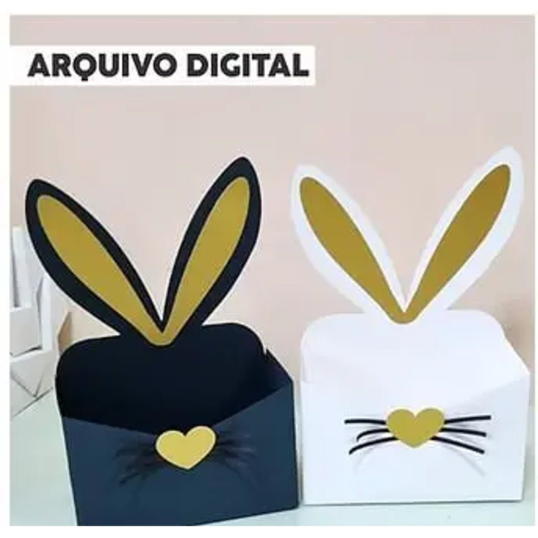 Arquivo de Corte Páscoa Envelope Orelhasd e Coelho 1