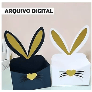 Arquivo de Corte Páscoa Envelope Orelhasd e Coelho