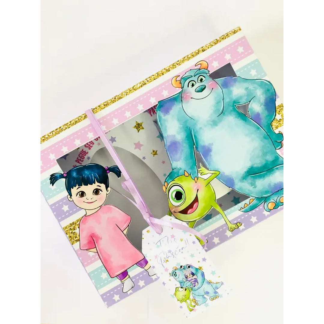 Arquivo de Corte Porta Ovo de Pascoa Monstros S.A 1