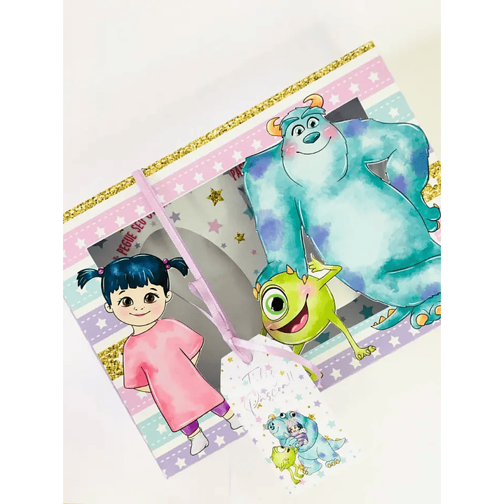 Arquivo de Corte Porta Ovo de Pascoa Monstros S.A 1