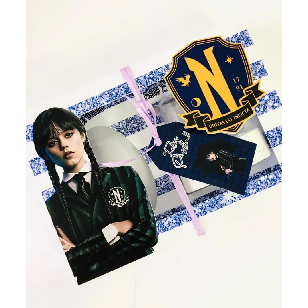 Arquivo de Corte Porta Ovo de Pascoa Wandinha  1